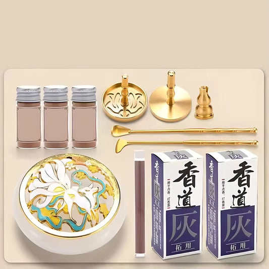 Traditional Incense Set Tower Incense Aroma Making Kit Incense Burner Tray Agarwood Incense Making Tools Burning Accessories