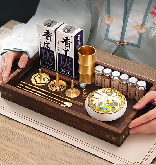 Traditional Incense Set Tower Incense Aroma Making Kit Incense Burner Tray Agarwood Incense Making Tools Burning Accessories